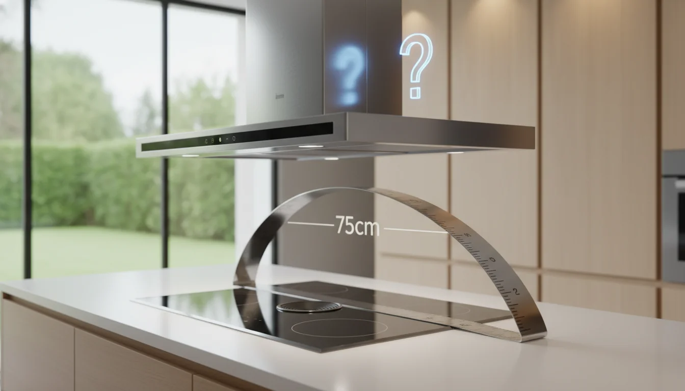 qual a altura da coifa para o cooktop - Imagem de destaque: Qual a Altura da Coifa para o Cooktop? O Guia Definitivo de Medidas, Normas e Eficiência (2025)