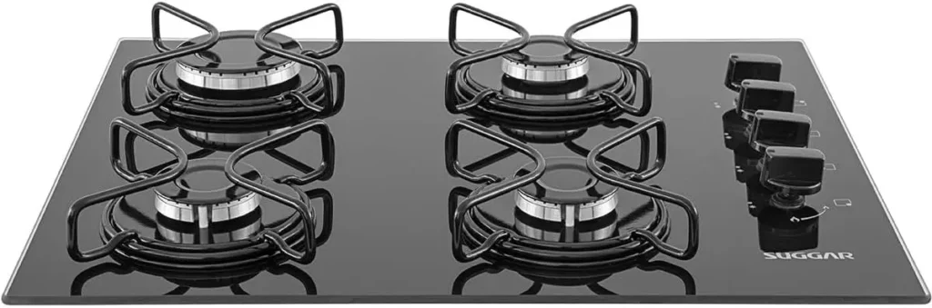 Cooktop Suggar 4 Bocas Vidro Temperado