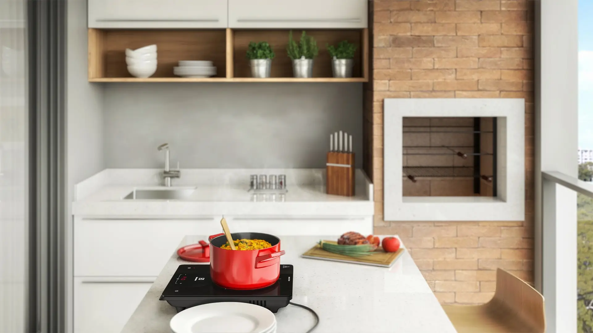 Cooktop indução Electrolux 1 boca