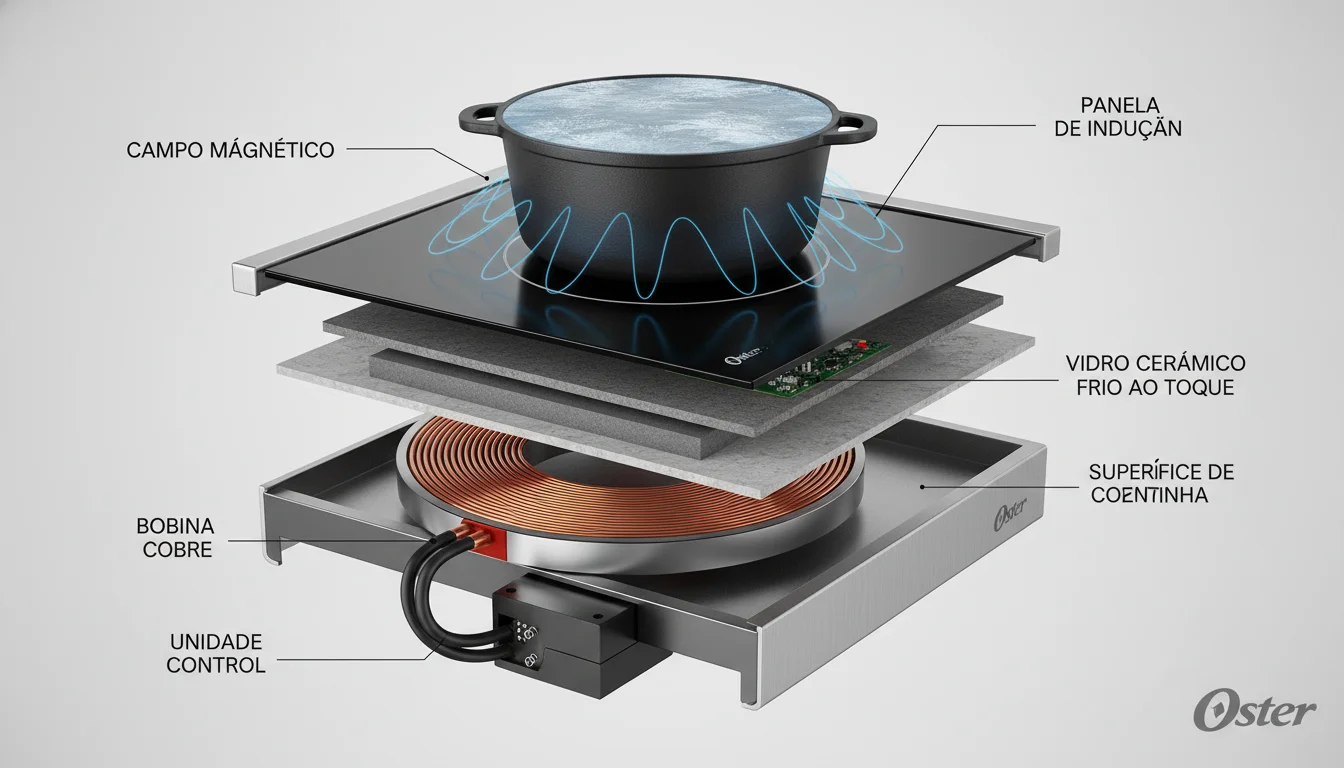 cooktop oster indução 1 boca vale a pena