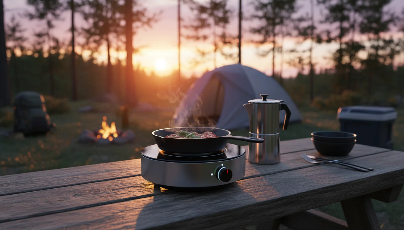 melhor cooktop de indução 1 boca para camping - Imagem de destaque: Melhor cooktop de indução 1 boca para camping: guia técnico e análise 2025