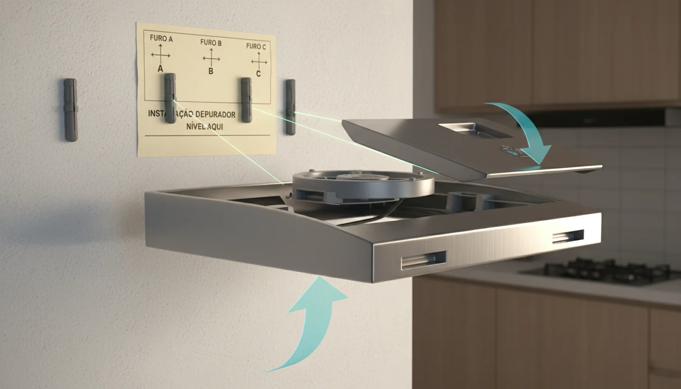 qual a altura do depurador para o cooktop