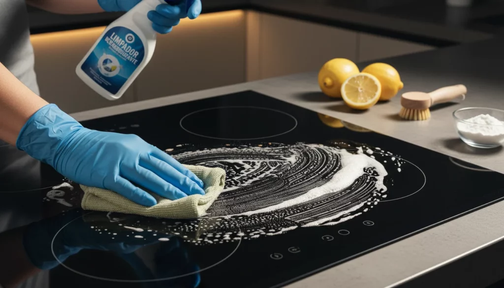 como limpar cooktop de vidro engordurado - Imagem de destaque: Como limpar cooktop de vidro engordurado: guia definitivo e seguro