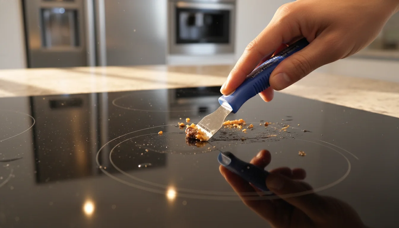 como limpar cooktop de vidro engordurado